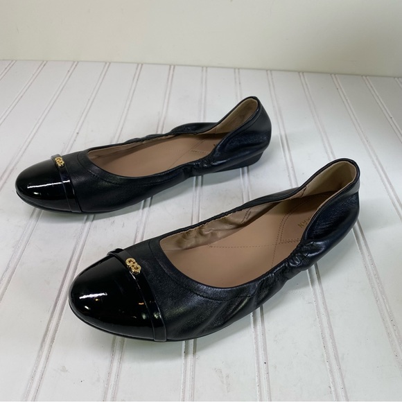 Cole Haan Elsie  black leather ballet flats - Picture 6 of 10